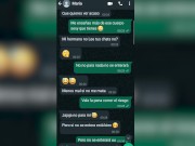Preview 4 of Conversación de WhatsApp con la hermana virgen de mi mejor amigo termina en follada