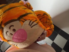Video My slutty girlfriend in kigurumi let me cum at her mouth after quick fuck