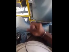 STRAIGHT BLACK MAN GETS CAUGHT JACKING OFF ON THE BUS and This Happens….