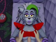 Preview 3 of !Fixed! White guy tits fuck Roxanne Wolf Five Nights at Freddy's Security Breach tits job cum mouth