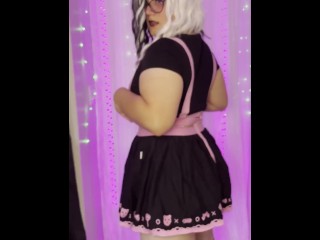 Husky Goth Bitch Trans Girl Dickgirl Ritha Showing off
