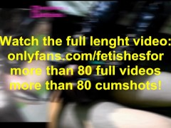 Bootjob with thigh high patent leather boots & high heels until cum on boots (video for User777)