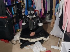 PVC Sissy Various Breathplay fun Gasmask Bagging