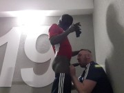 Preview 4 of EXTREME sex IN the STAIRWELL with a BLACK MALE with BIG THICK DICK