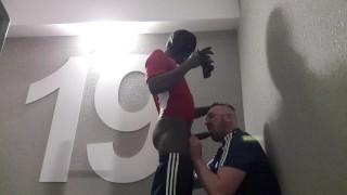 EXTREME sex IN the STAIRWELL with a BLACK MALE with BIG THICK DICK