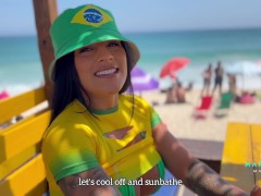 Video BBC  Mariana Martix fucks a stranger  she meets on the beach - Multisquirt in Brazil