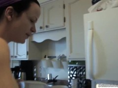 Janice nude showing pussy and tits tour on house