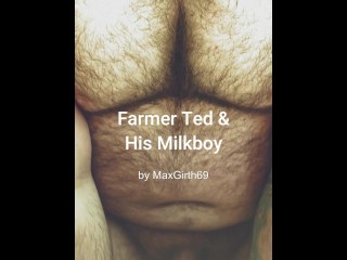 Farmer Milks Chubby Boy's Fat Tits for Profit (re-upload)