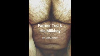 Farmer milks chubby boy's fat tits for profit (re-upload)