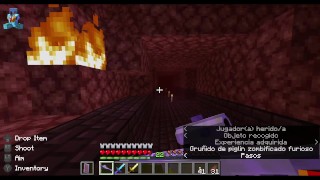 Cogida en minecraft