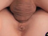 Pulsing Balls Cum in Pussy CLOSE UP HARD COCK in tight young 18 year Babe Girl ASMR PORN