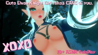 18 ASMR VR RP Hot Elven Girl Heals You Up With Her Tongue LEWD Ear Licks Kissing Moaning