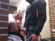 Preview 6 of TOUGH SKINHEAD from the THRESHOLD fucks the THROAT of a POLICEMAN with BIG DICK