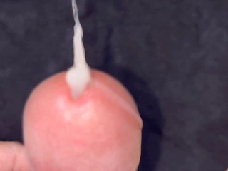 [amateur Masturbatie Video/voor Vrouwen] Close-up Van Het Moment Van Ejaculatie ~ Sperma Stroomt Uit