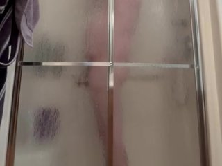 Shower time no cum shot