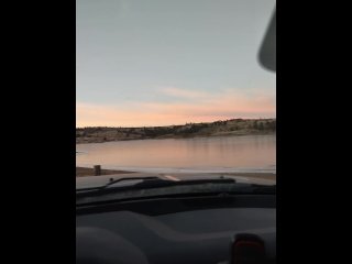 BBW Milf, Natasha Nichols, plays with huge tits in empty park