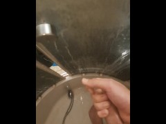 Shower masturbation cumshot