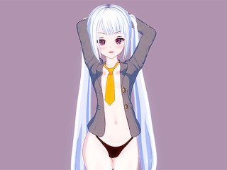 Хентай 3D девушка любит трахаться