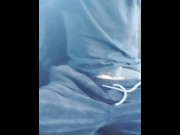 Preview 1 of Flashing on the bus. Masturbating in public almost get caught! Wet hairy pussy traveling.