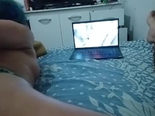 i asked my wife to show  how  wants other mens dicks in your fingers, she got off 2x watching porn🤟