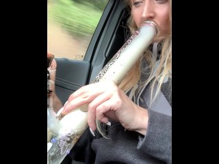public, vertical video, outside, smoking 420