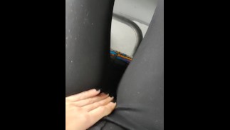 Touching myself on the bus