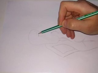 pencil, amateur, sketch, anime hentai