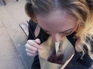 HE MAKES ME KEEP HIS SPERM IN MY MOUTH TO SPIT IT IN MY CHURROS