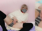Preview 1 of Femboy Leisurely Masturbating and Huge Cumshot