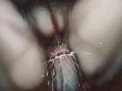 Anal with huge load of cum dripping out