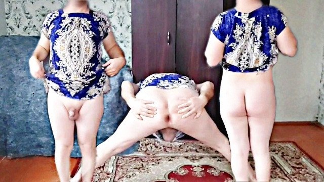 Hot Dress Big Ass Booty Ladyboy Crossdresser Sissy Solo Shemale Trans Model Big Butt Cute Legs Blond