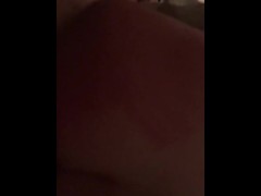 Slut riding and bouncing on dick