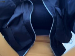Agma and Jucy Double POV Femdom Ass Worship, Spitting, Dirty Socks and Boot Domination Outdoor