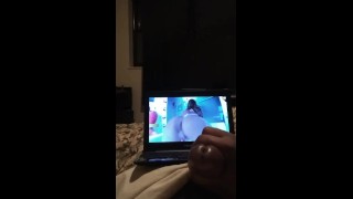 Masterbating to girl butt