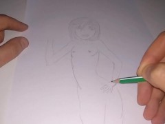 Naked anime girl welcomes you