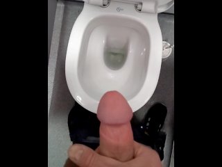 solo male, cumshot, big load, public