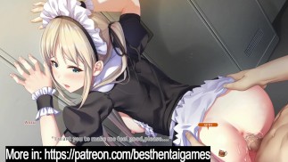 Blonde Maid make me a blowjob