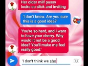 Preview 2 of Sexting with my step aunt, when she's alone we play with her ass