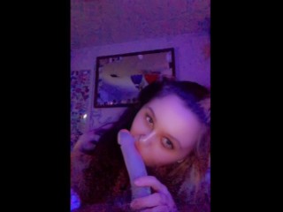 Horny Slut Vapes and Sucks your Dick POV