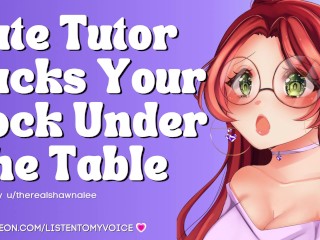 Cute Nerdy Girl Helps you Study with her Mouth & Throat [college] [blowjob ASMR] [submissive Slut]