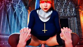 Shooting My Sin Cream Deep Inside This Nun's Satanic Tight Bald Pussy Makes Me Feel Like A Saint