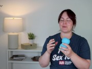 Preview 4 of Sex Toy Review - Firefly Moon Stroker Glow In The Dark - Soft Silicone Masturbator from NS Novelties