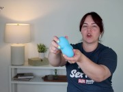 Preview 6 of Sex Toy Review - Firefly Moon Stroker Glow In The Dark - Soft Silicone Masturbator from NS Novelties
