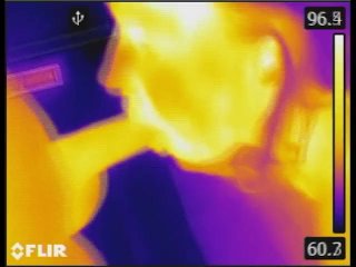 We Play with a FLIR Thermal Imager and He Blows a HOTLoad on My Tits After BJ, Doggystyle,Cowgirl