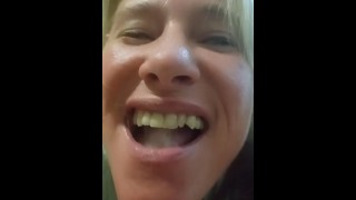 Hot Wife Sucking Dad's Dick And Swallowing Cum To Get His Attention