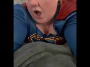 Preview 3 of BBW Albino Super Girl talks dirty and gets creampied