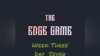 A semana do jogo do fim do dia três Seven