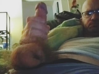 Skinny White Guy Jerks Hairy Cock and_Cums