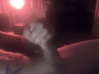 Jerkin my hard af party dick
