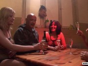 Preview 1 of BORIS SCHWARZ: Girl's party turns into rough orgy: Blowjobs, Fucking, Anal, Rimming, Cumshots
